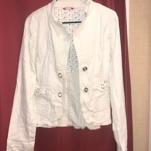 🎀Jean white jacket